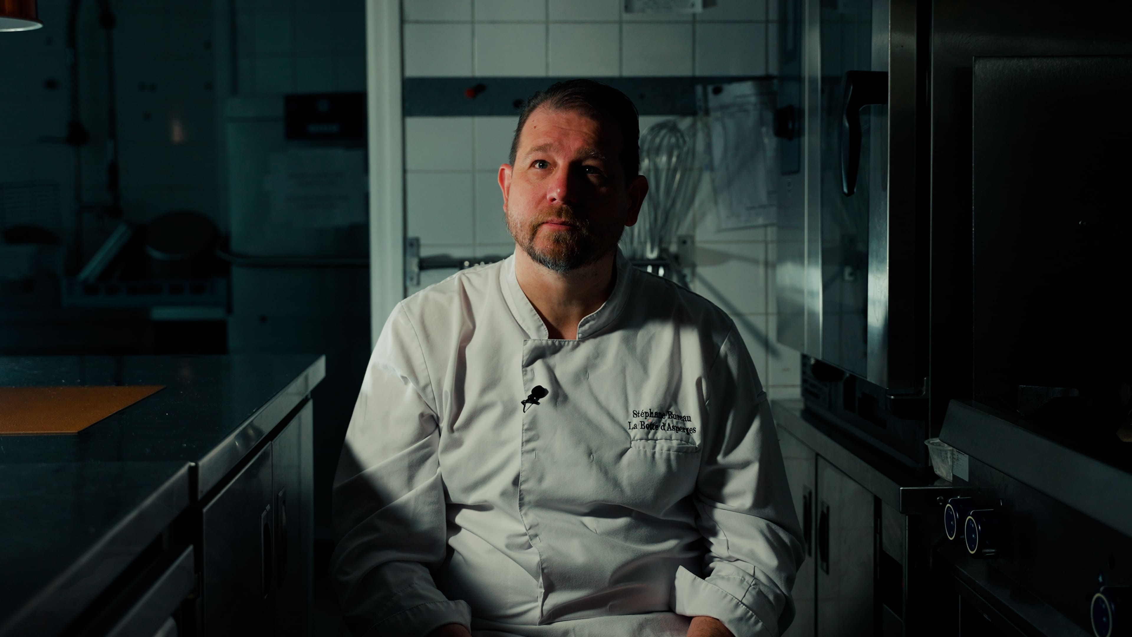 Le chef — interview face caméra